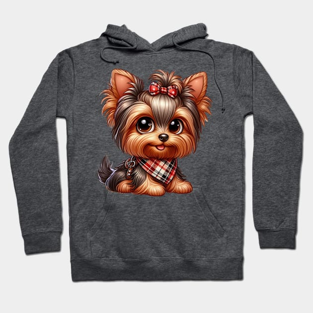 Cute Yorkshire terrier Hoodie by Dmytro